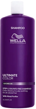 Szampon do włosów farbowanych Wella Professionals Ultimate Color oczyszczający 1 l (4068359149814)