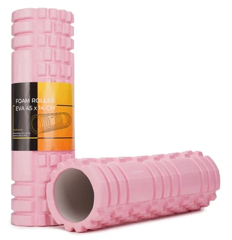 Массажный ролик Cornix EVA 45 x 14 см (валик, роллер) XR-0037 Light Pink