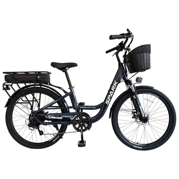 Электровелосипед SPARK E-CITY COMFORT 17`` 48V/500W/12,8Ah темно-синий