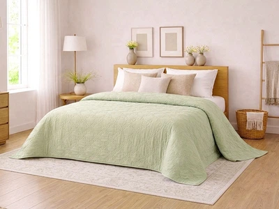 Покривало Leleka-Textile 120108391 150х220 Фісташковий