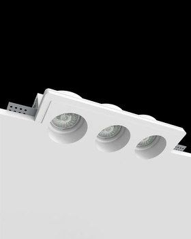 Точковий світильник Promin Trio M GU10/G5.3 3x10W IP20 білий гіпсовий врізний
