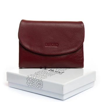 Женский кожаный кошелек Bright DR. BOND WS-239 wine red