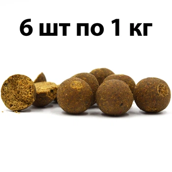 Набор Вареные прикормочные бойлы Bounty 24мм 1 кг HALIBUT / TIGER NUT 6 шт HT010