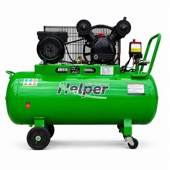 Масляный воздушный компрессор Helper HP-1093 100 л 10 бар 350 л/мин поршневой для гаража СТО мастерской электрический для покраски подкачки шин пневмоинструмента универсальный компактный производительный