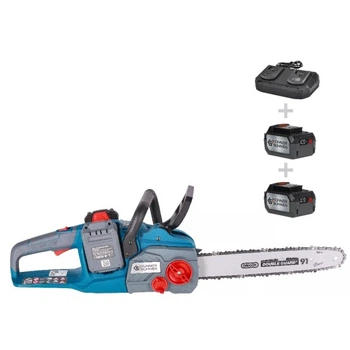 Акумуляторна ланцюгова пила Konner & Sohnen KS CS40V-14 set (40 В, 4 А*год, 2×3.5 А, 350 мм)