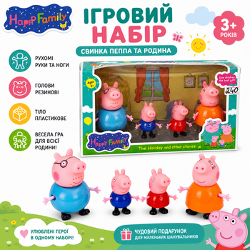 Ігровий набір Свинка Пеппа та родина Happy Family