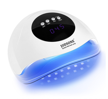 UV LED лампа для маникюра JODSONE 48W с авто сенсором и 4 таймерами, профессиональная лампа для сушки гель-лака (белая)