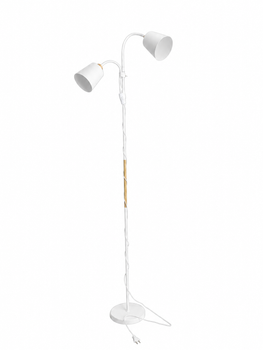 Торшер Bergs 1060-FL-2 White 2*E27 макс 40 Вт, 180см