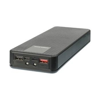 Корпус Multi-powerbank ET8, під елементи 18650 до 8 шт, 22.5W, з ліхтарем, чорний