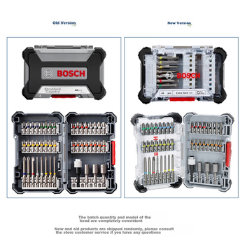 Набор отверток BOSCH с плоскими и крестообразными насадками, набор инструментов для дома и ремонта на все случаи жизни, универсальный набор из 44 предметов.