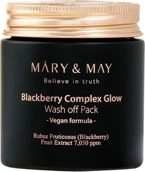 Maseczka do twarzy z glinką Mary&May Blackberry Complex Glow Wash off Pack 125 g (8809670682071)