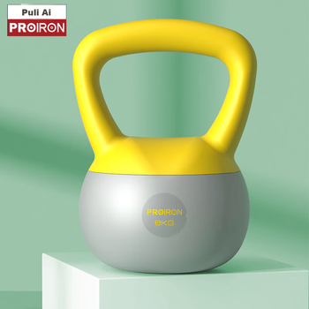 Гиря PROIRON Puli'ai Soft Kettlebell, мужская и женская фитнес-гиря с мягким основанием, ударопрочная, 8 кг.