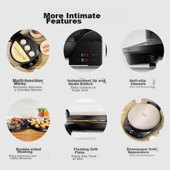 Сковорода электрическая Midea, двусторонний нагрев, гриль/блинница, модель 30Easy103