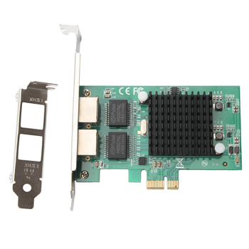 MOGE Intel 82576 Chip Desktop Built-In Network Card, PCIE Gigabit Dual-Port Network Card, Server Industrial Camera Acquisition Card, Dual Port Soft Router ROS Aggregation MC2254
