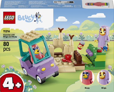 Конструктор LEGO Bluey Бабусі з Бінго та Блуї 80 деталей (11216)
