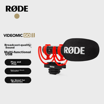 Микрофон Rode VideoMic Go II направленный для зеркальных и беззеркальных камер и смартфонов