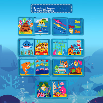 Книжка тканевая детская Моя первая книга PinkFong Акула для 1-6 лет