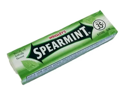Жуйка Wrigley's Spearmint пачка ( 5 пластинок)