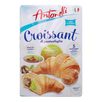 Круасаны Antonelli Pistachio And Chocolate Фисташки и Шоколад 5шт x 45г