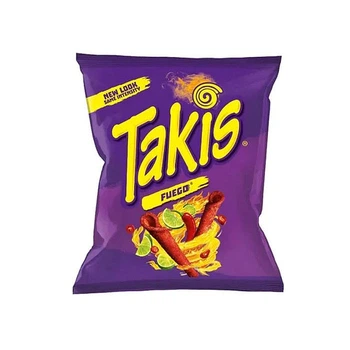 Экстра острые Чипсы Takis Fuego Hot Chili Pepper & Lime Extreme Spicy Tortilla Чили и Лайм 92.3г