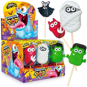 Леденец на палочке Johny Bee Monster Pop Halloween Хэллоуин 35г