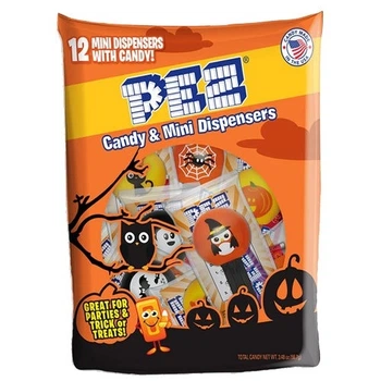 Дозатор с конфетами на Хэллоуин Halloween PEZ Party Bag (2019 version) 12шт