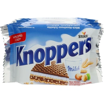Вафли Knoppers с ореховой начинкой 8 шт