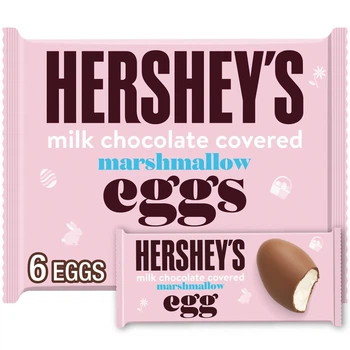 Пасхальные конфеты Hershey's Chocolate Covered Marshmallow Eggs Easter из Маршмеллоу 161г