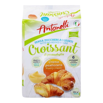 Круасаны Antonelli Sugar Free Custard Cream Croissant Заварной крем 6шт 252г