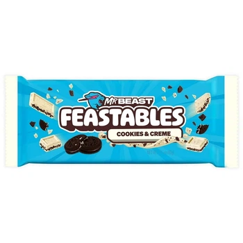 Шоколад Мистер Бист Feastables MrBeast Cookies & Creme Печенье и Крем 60г