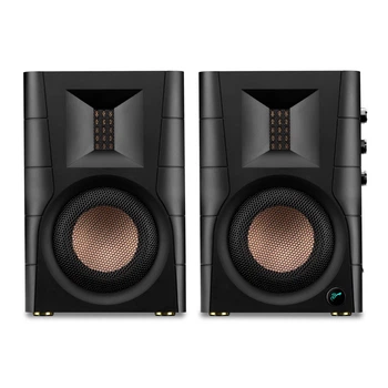 Активная мультимедийная колонка HiVi D100 Bluetooth, 2.0 канала, для ноутбука и настольного компьютера, цвет под дерево.