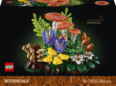 Конструктор LEGO Botanicals Лісові гриби 806 деталей (11505)
