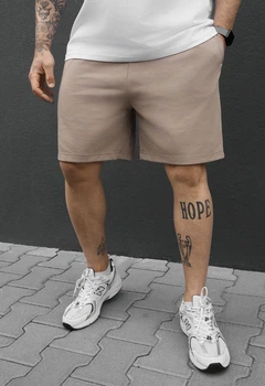 Шорты Мужские Стаф Бежевые Спортивные Трикотажные Staff Cor Beige S (391337)