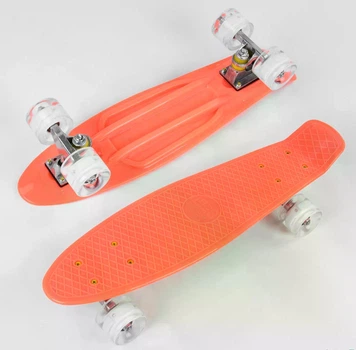 Скейт Пенни борд 1102 (8) Best Board, доска = 55см, колеса PU со светом, диаметр 6 см