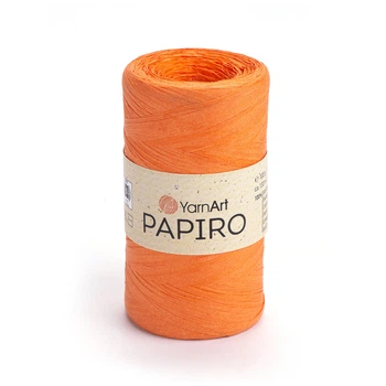 Рафія YarnArt Raffia Papiro 100г 130м помаранчева №1317