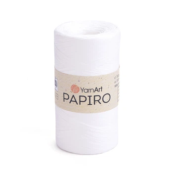 Рафія YarnArt Raffia Papiro 100г 130м біла №1311