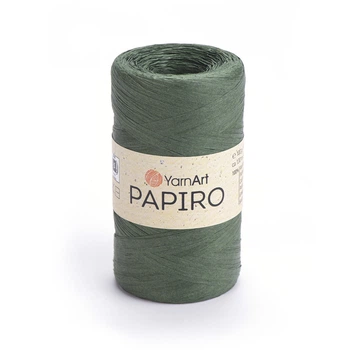 Рафія YarnArt Raffia Papiro 100г 130м зелена №1312
