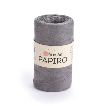Рафія YarnArt Raffia Papiro 100г 130м сіра №1321