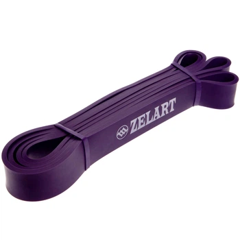 Гума петля для підтягувань та тренувань стрічка силова Zelart POWER BANDS FI-3917-V Фіолетовий