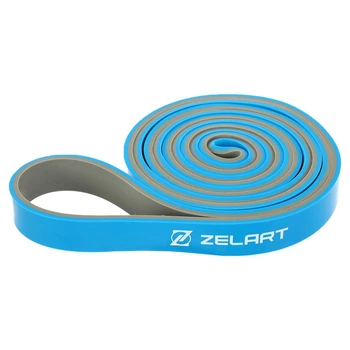 Резина петля для подтягиваний и тренировок лента силовая двухслойная Zelart FI-0911-3 Синий