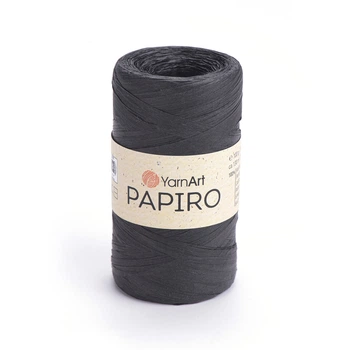 Рафія YarnArt Raffia Papiro 100г 130м чорна №1309