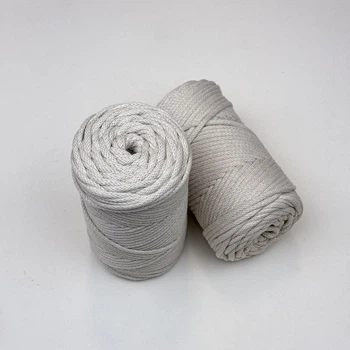 Шнур плетений YarnArt macrame cord бежевий 3 мм для макраме (№753)