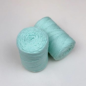 Шнур плетений YarnArt macrame cotton 2мм бірюза (№775)