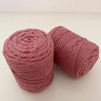 Шнур кручений для макраме YarnArt macrame rope 5мм рожева пудра 500г (№792)