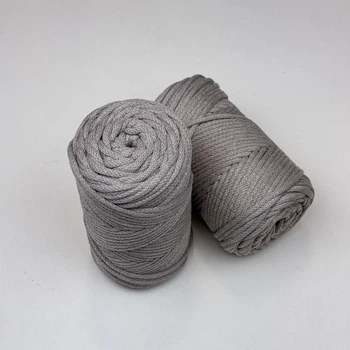 Шнур плетений YarnArt macrame cord какао 3 мм для макраме (№768)