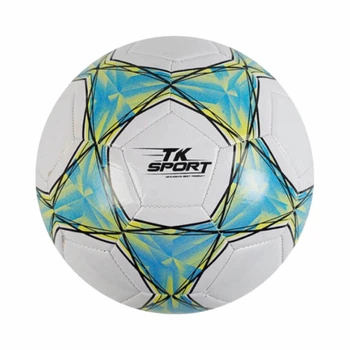 Футбольный мяч TK Sport, №5 — PVC, 300–310 г, резиновая камера, C 62388-4, голубой