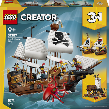 Конструктор LEGO Creator Культовий піратський корабель 1074 деталі (31387)