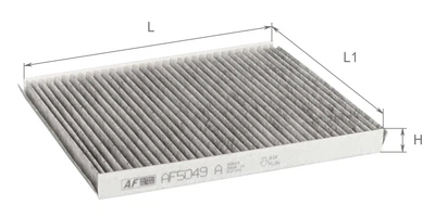 Фильтр салона угольный CHEVROLET Aveo 1.2, 06-, Kalos 1.4, 05-, 96539649, EC96539649, 96449577, 96962173 (AF5049A)
