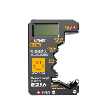 Тестер батарей ANENG BT189, 1.2-4.8V, для крон, АА, ААА, 14500, 16340 и других типов