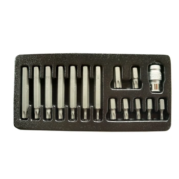 Набір біт Torx 25-55 L-30/75 мм на 10 мм 15 предметів KingRoy (31562)